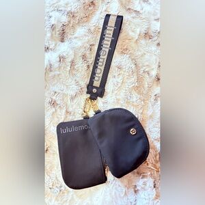 lululemon athletica Black Clutch with Gold Accents